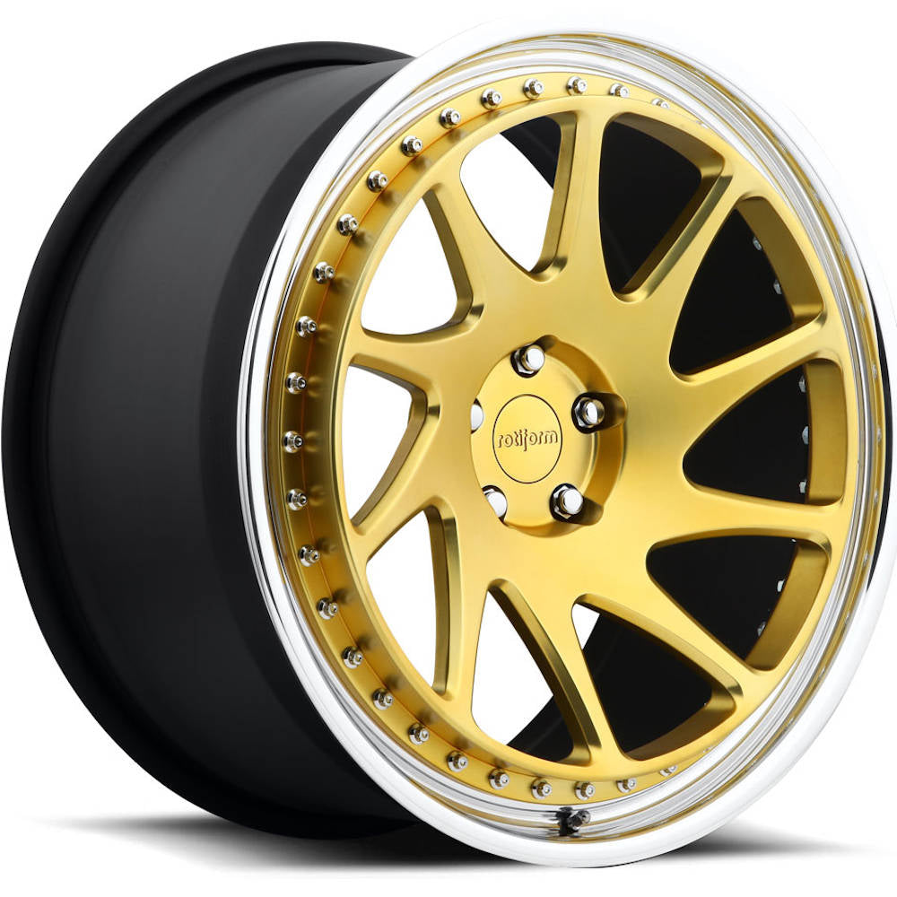 Rotiform Forged OZT Gold Polished Wheel
