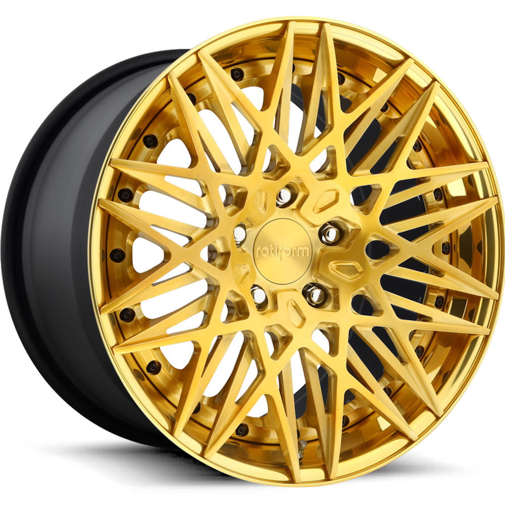 Rotiform Forged QLB Gold Polished Wheel