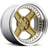 Rotiform Forged RBQ Gold Polished Wheel