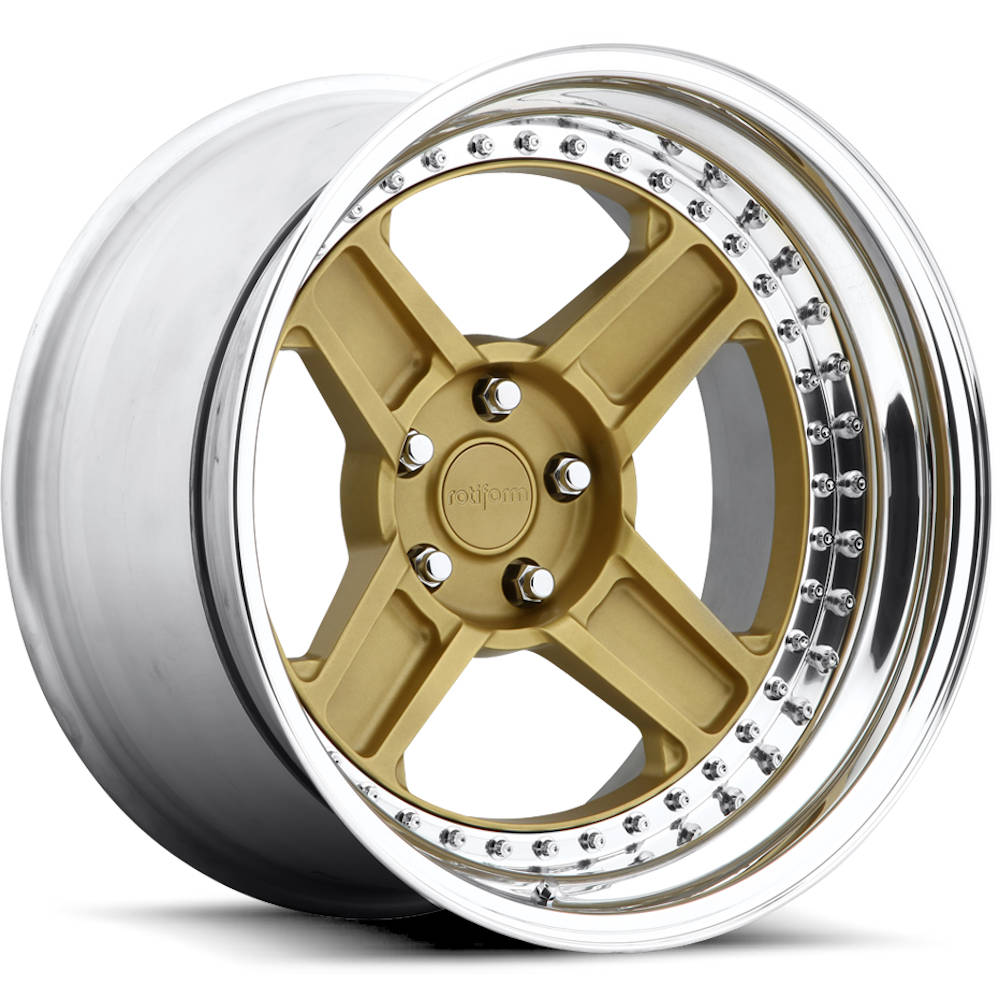 Rotiform Forged RBQ Gold Polished Wheel