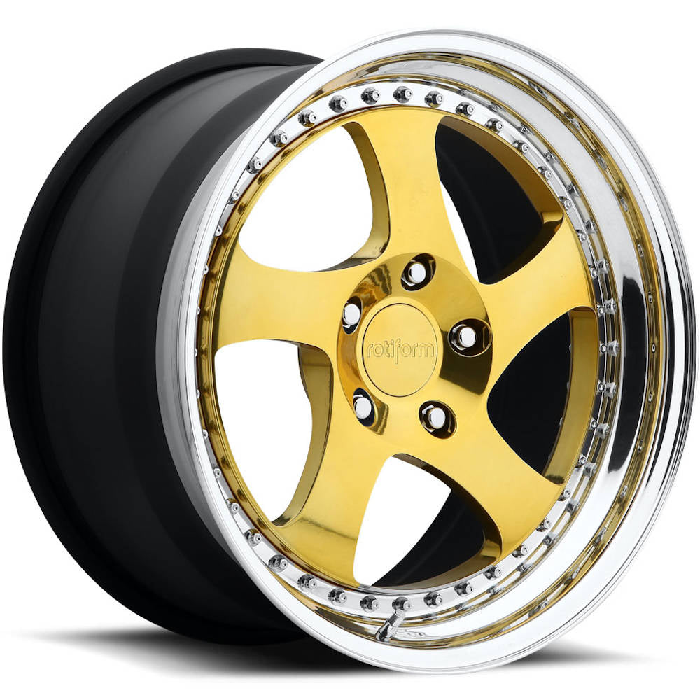 Rotiform Forged TMB Gold Polished Wheel