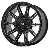Rough Country 83 Series Black Milled Wheel