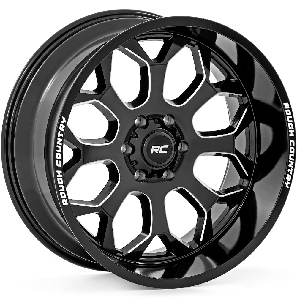Rough Country 96 Series Black Milled Wheel