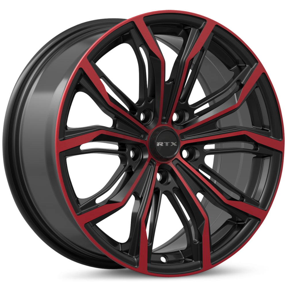 RTX Black Widow Black Red Machined Wheel
