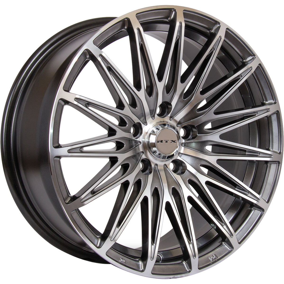 RTX Crystal Black Machined Wheel