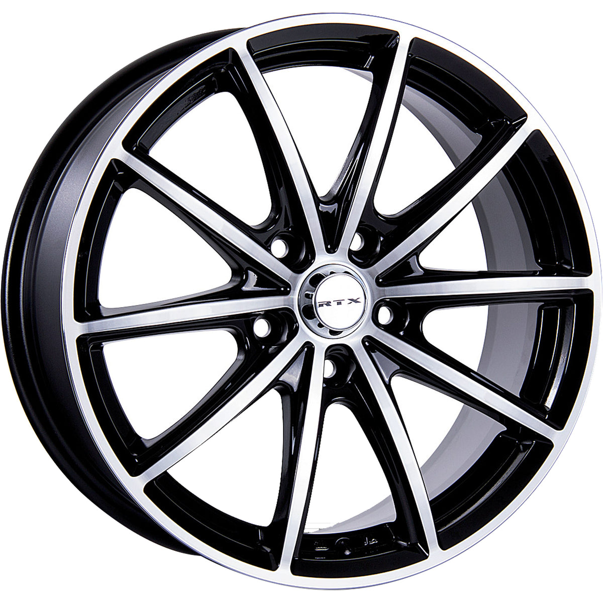 RTX Forza Black Machined Wheel