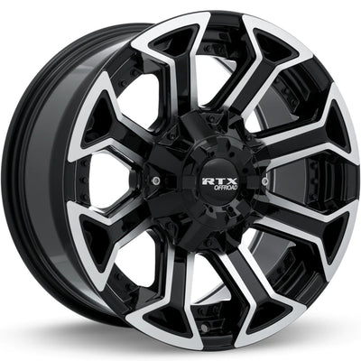 RTX Offroad Peak Black Machined Wheel