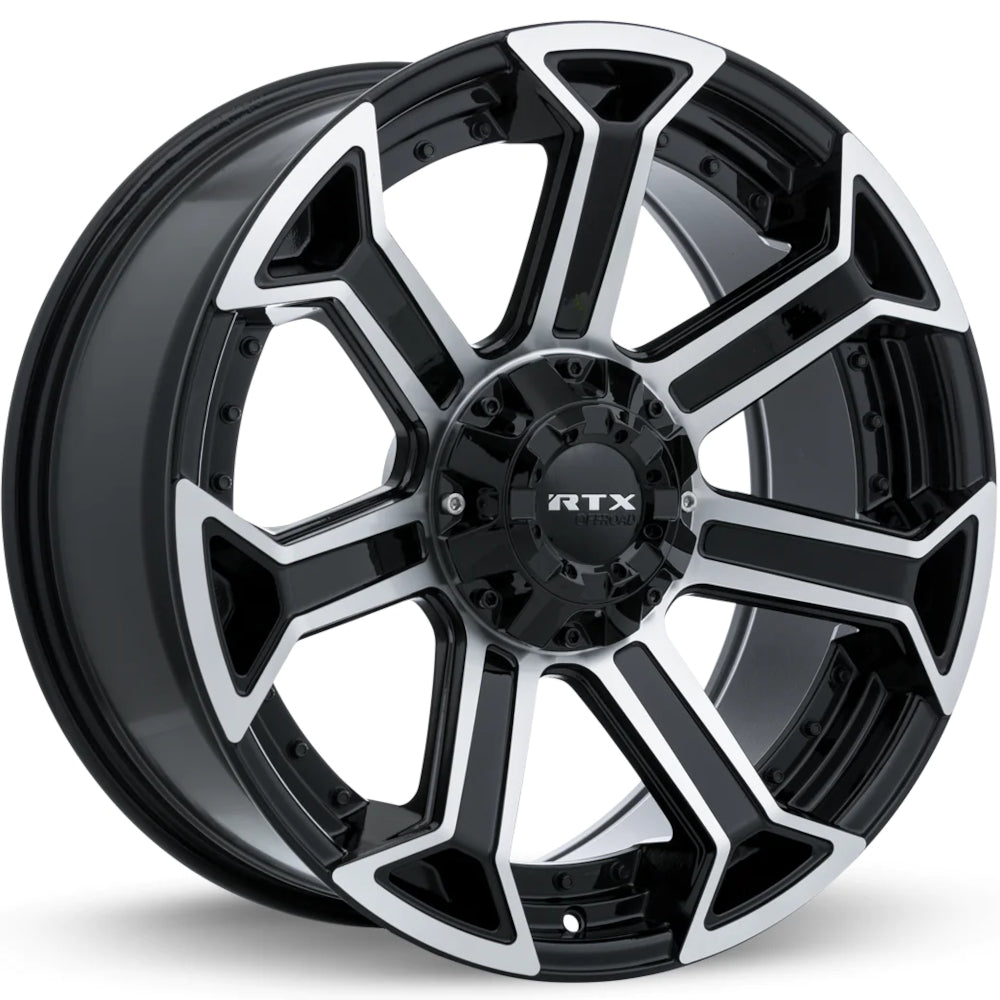 RTX Offroad Peak Black Machined Wheel