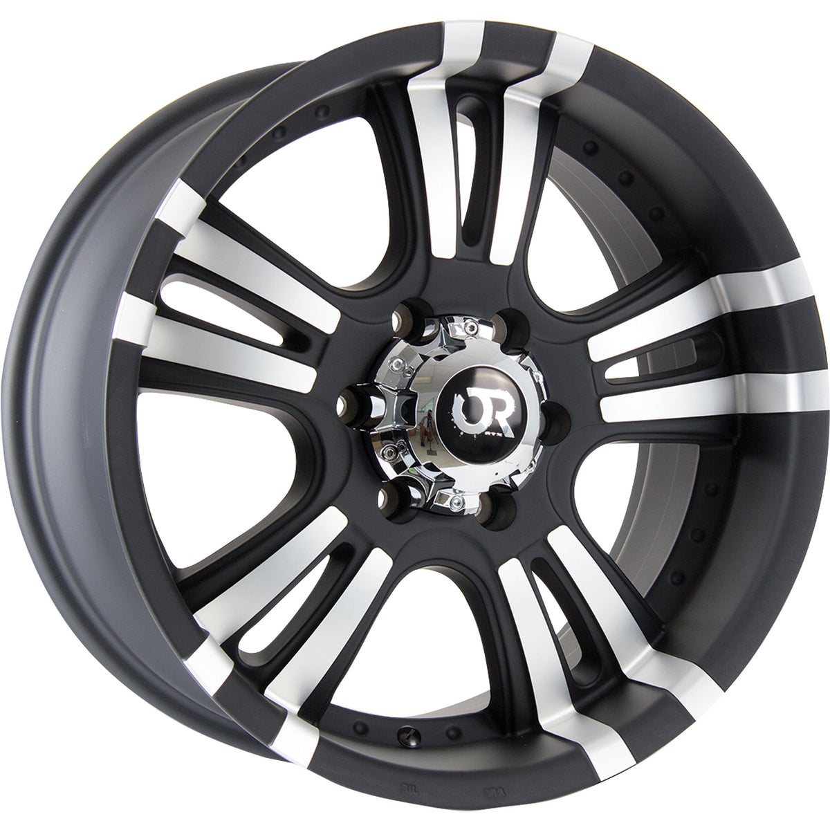 RTX Offroad Roar II Black Machined Wheel