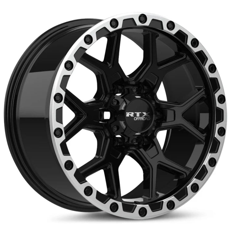 RTX Offroad Storm Black Machined Wheel