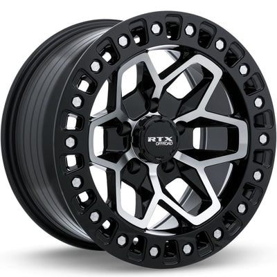 RTX Offroad Zion Black Machined Wheel
