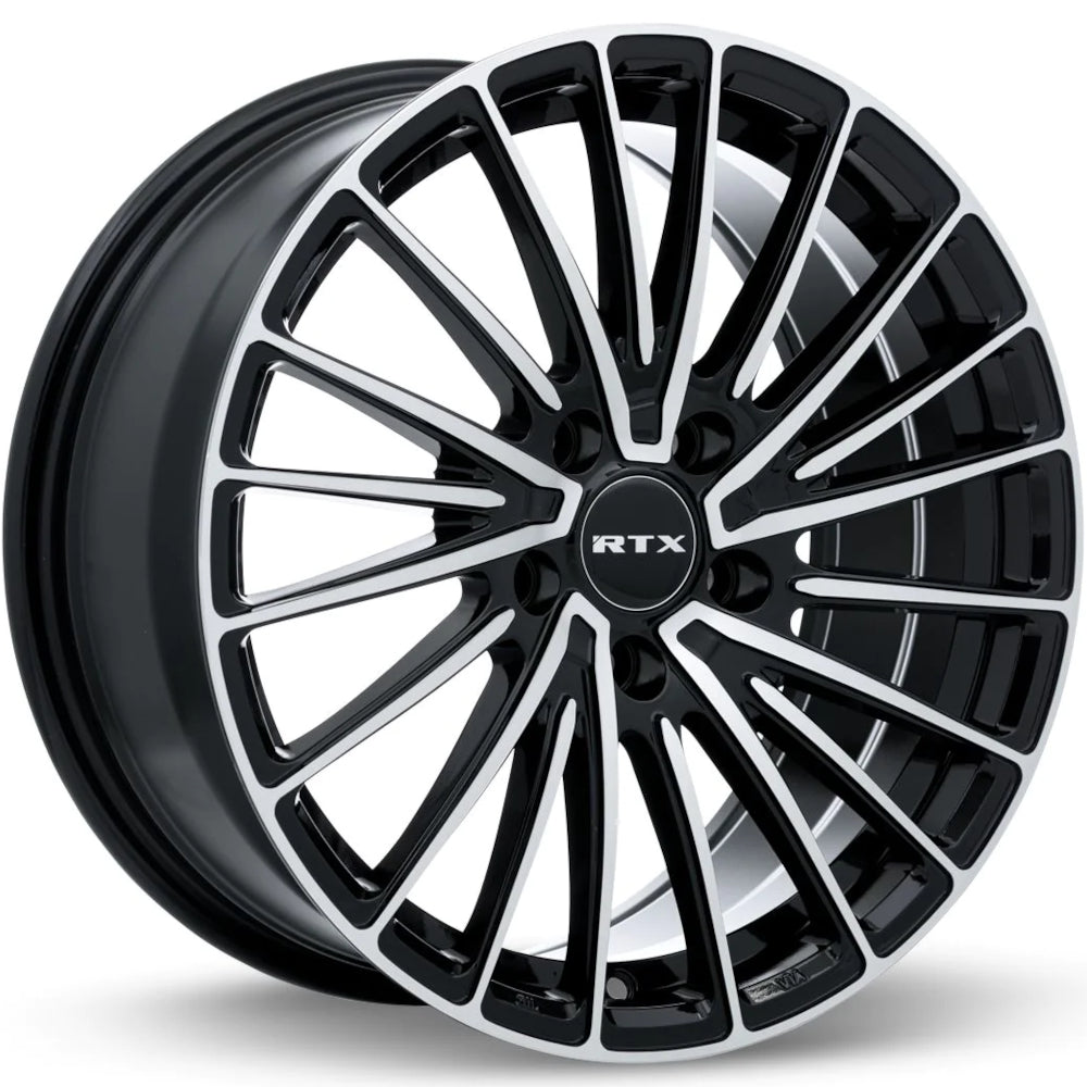 RTX Polar Black Machined Wheel