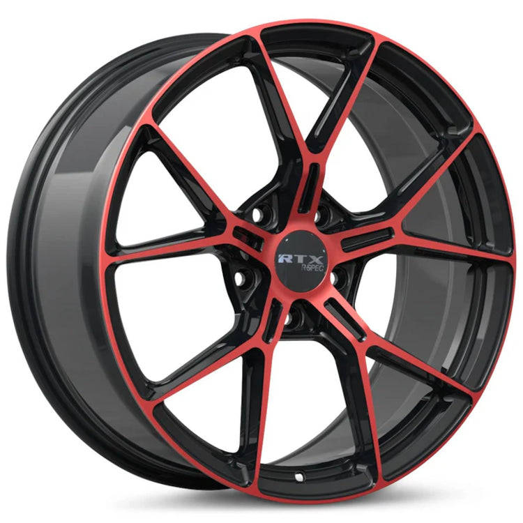 RTX R-Spec RS01 Black Red Machined Wheel