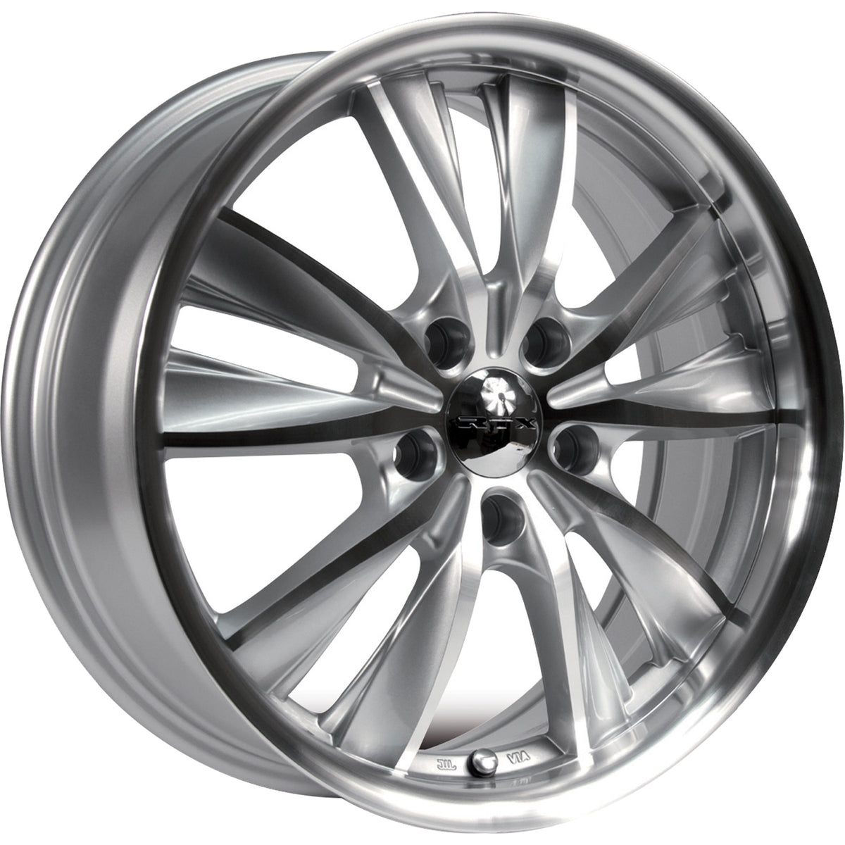 RTX Twist Silver Machined Wheel