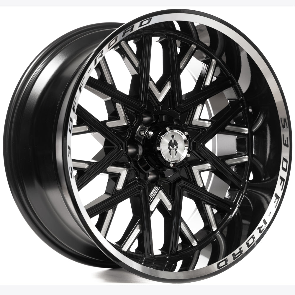 S3 Offroad S301 Black Machined Wheel