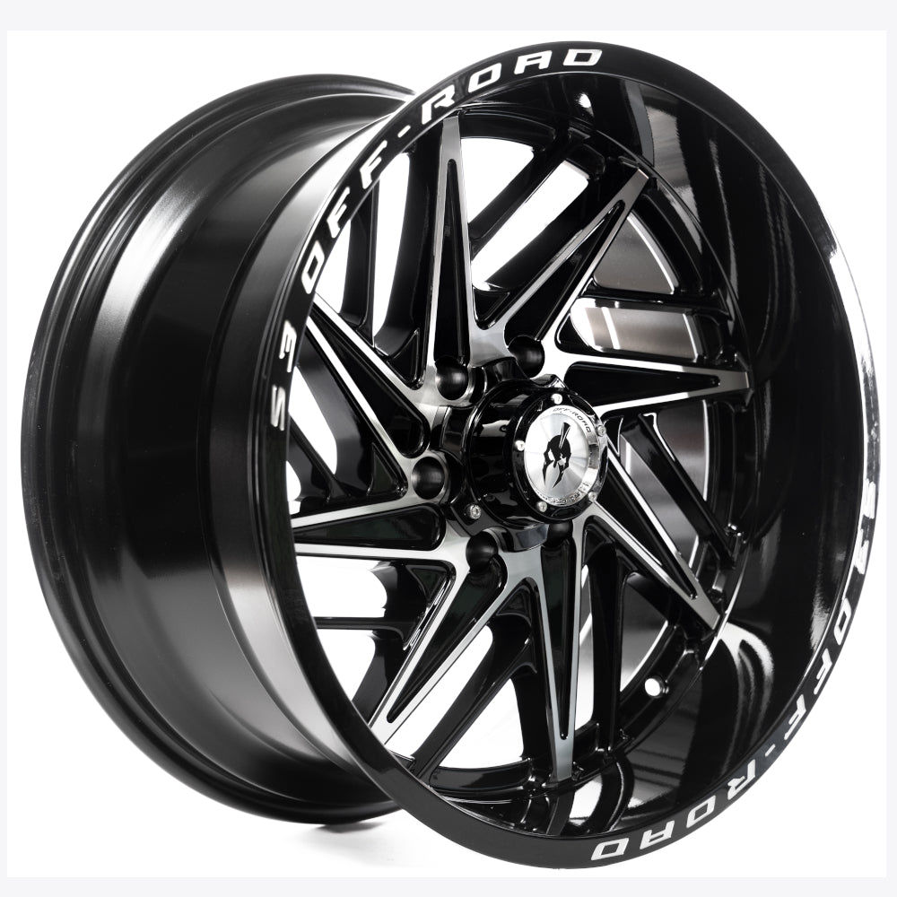 S3 Offroad S302 Black Machined Wheel