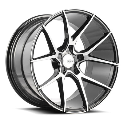 Savini BM14 20x8.5 +18mm Black with Machined Spokes