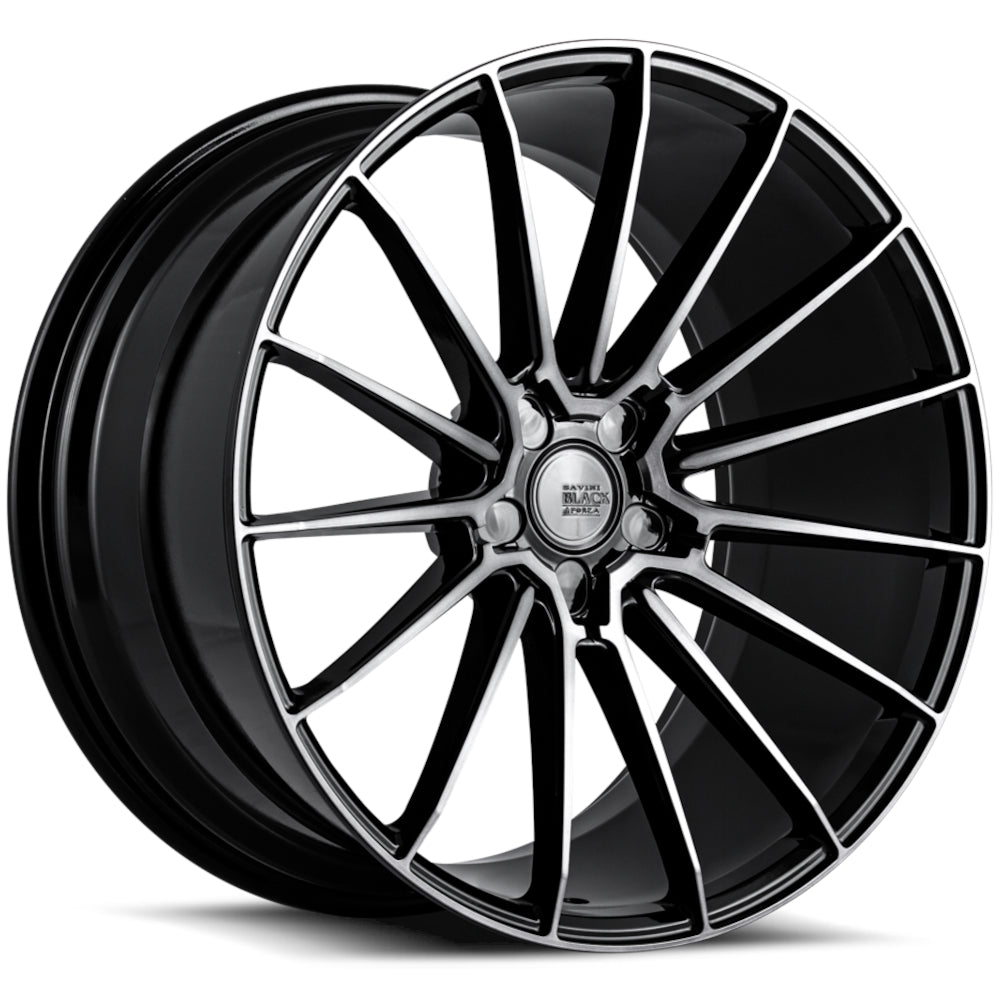 Savini BM16 Black Machined Wheel