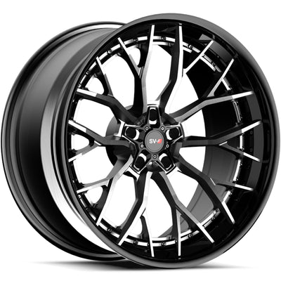 Savini SV-F2L Black Brushed Wheel