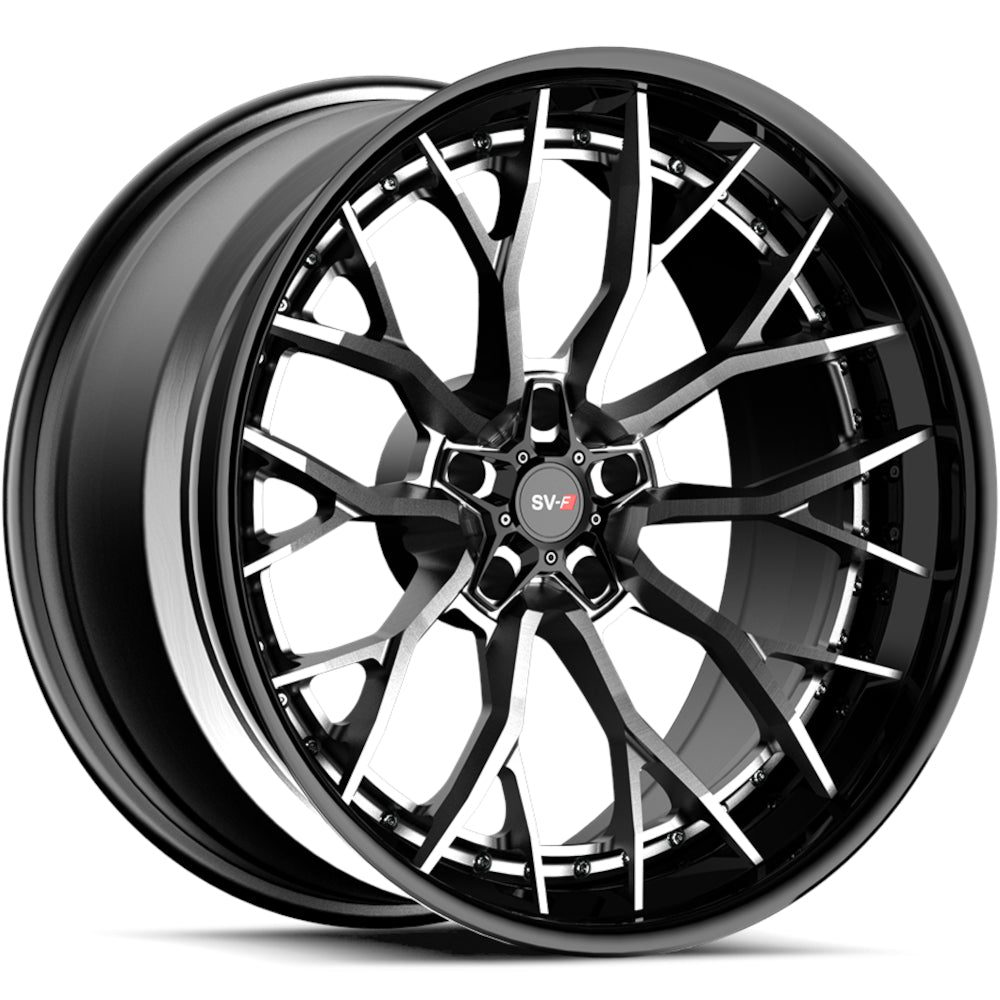 Savini SV-F2L Black Brushed Wheel