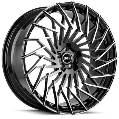 Savini SV1-X5 Black Brushed Wheel