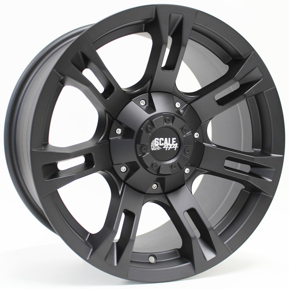 Scale 4x4 Buckshot Matte Black Wheel