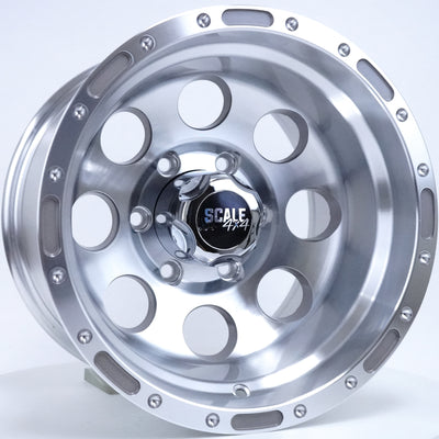 Scale 4x4 S52 Silver Machined Wheel