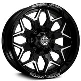 Scorpion Defender Black Machined Wheel