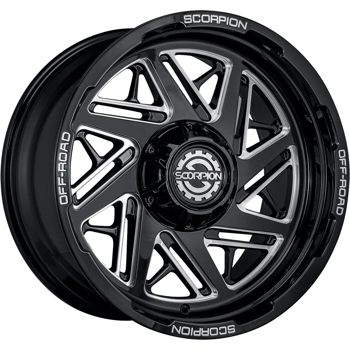 Scorpion Demolition Black Milled Wheel