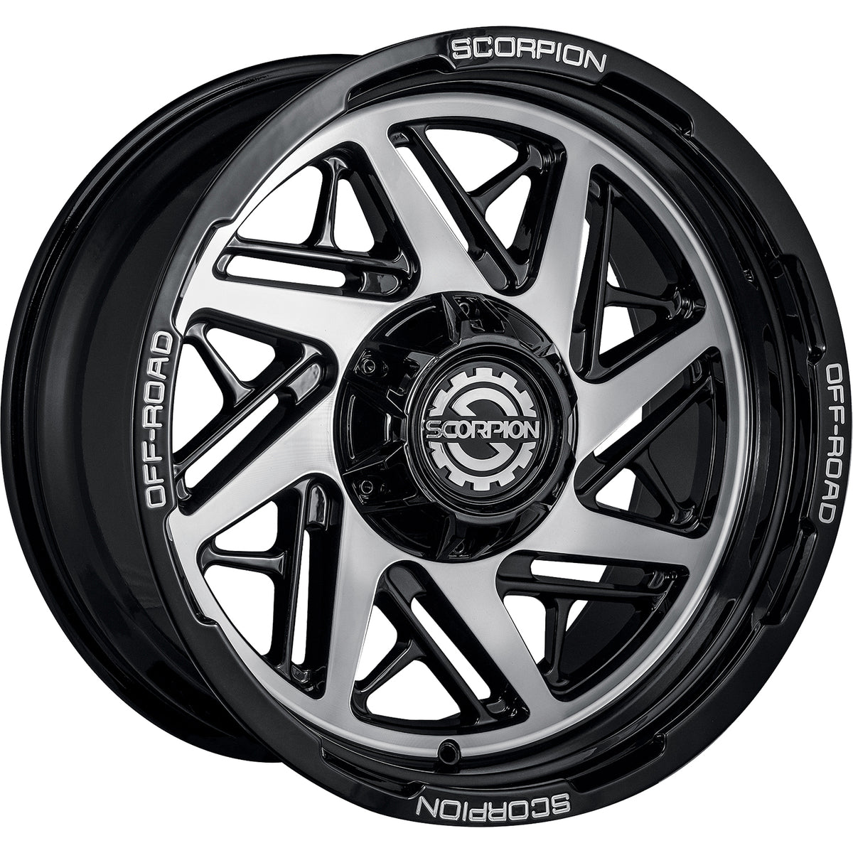 Scorpion Demolition Black Machined Wheel