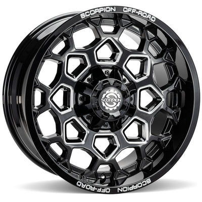 Scorpion Gauntlet Black Milled Wheel