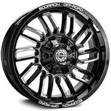Scorpion Razor Black Machined Wheel