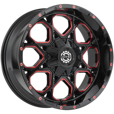 Scorpion SC10 Black Milled Wheel