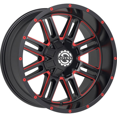Scorpion SC18 Black Milled Wheel