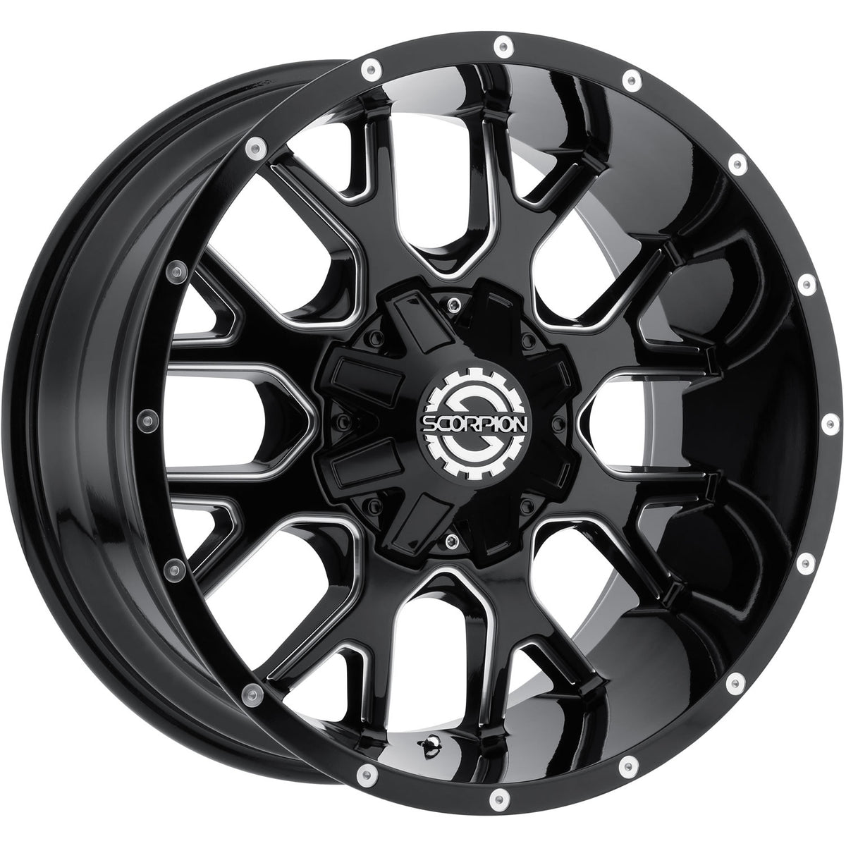 Scorpion SC19 Black Milled Wheel