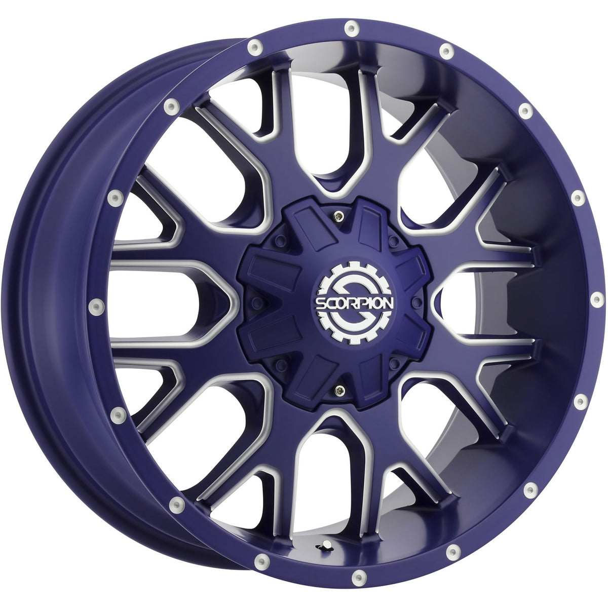 Scorpion SC19 Blue Milled Wheel