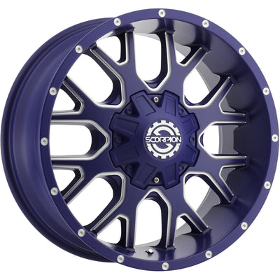 Scorpion SC19 Blue Milled Wheel