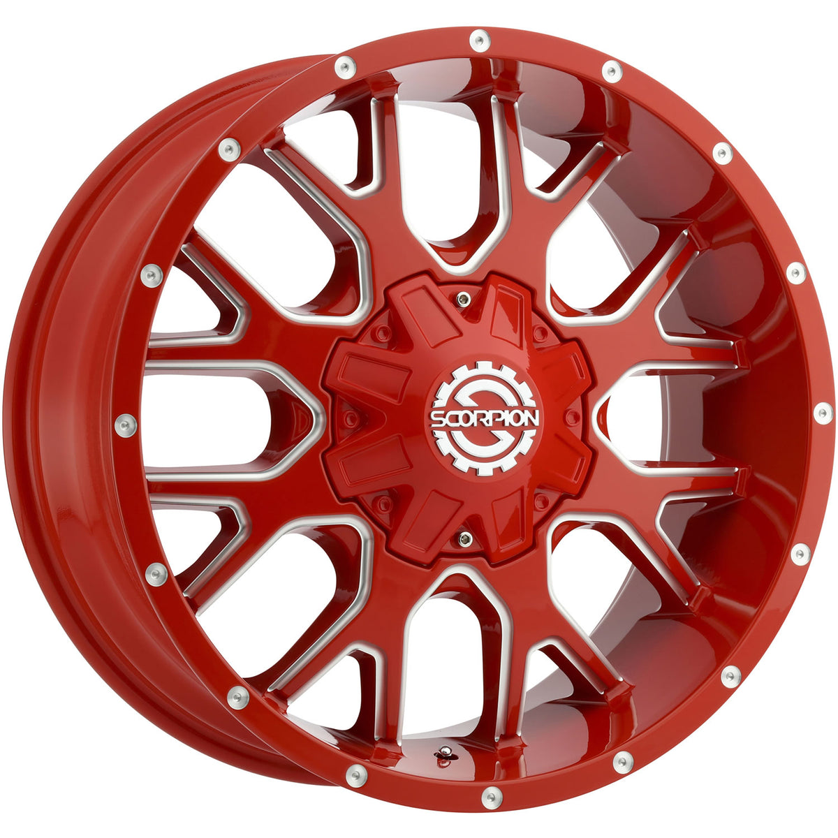 Scorpion SC19 Red Milled Wheel