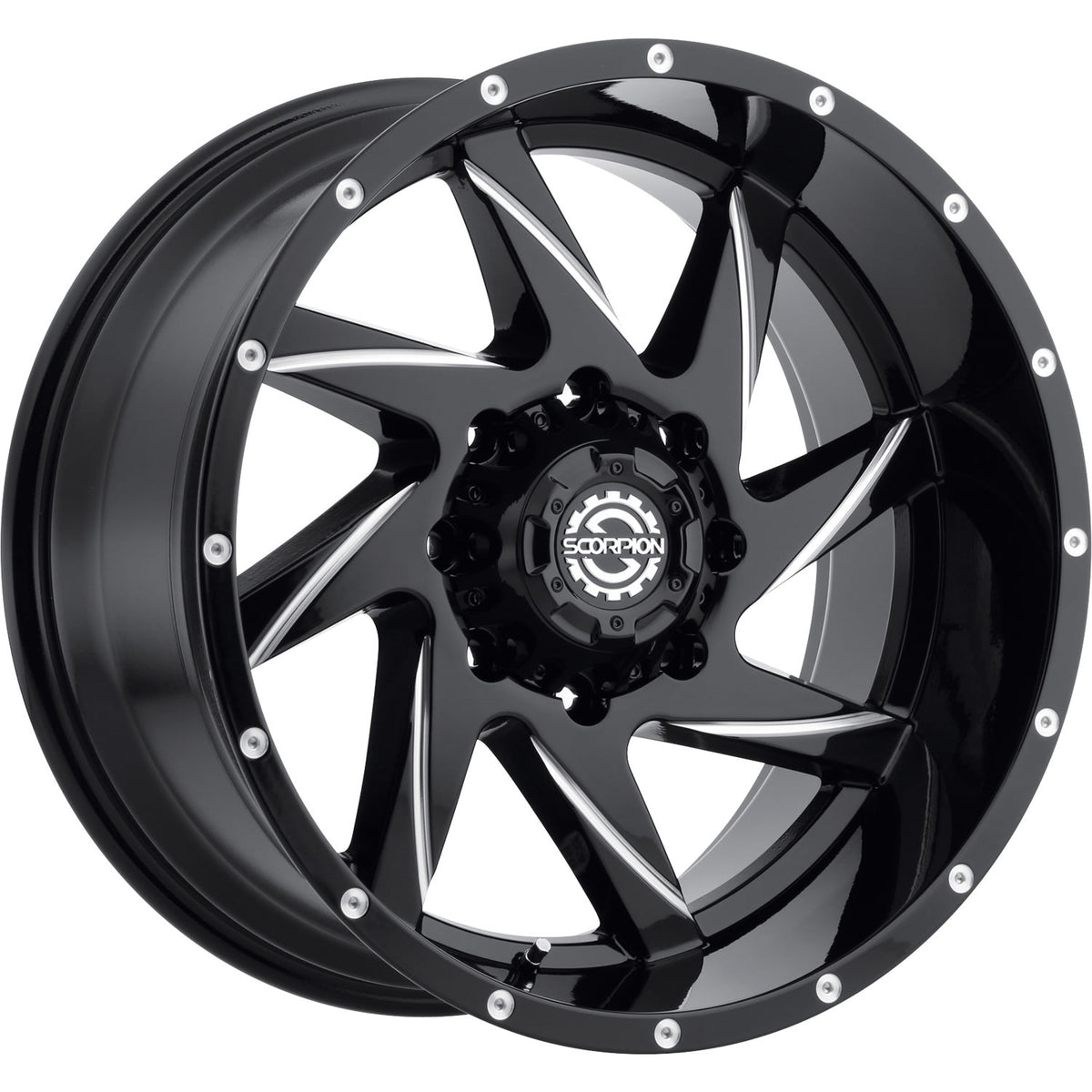 Scorpion SC23 Black Milled Wheel