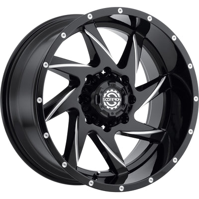 Scorpion SC23 Black Milled Wheel