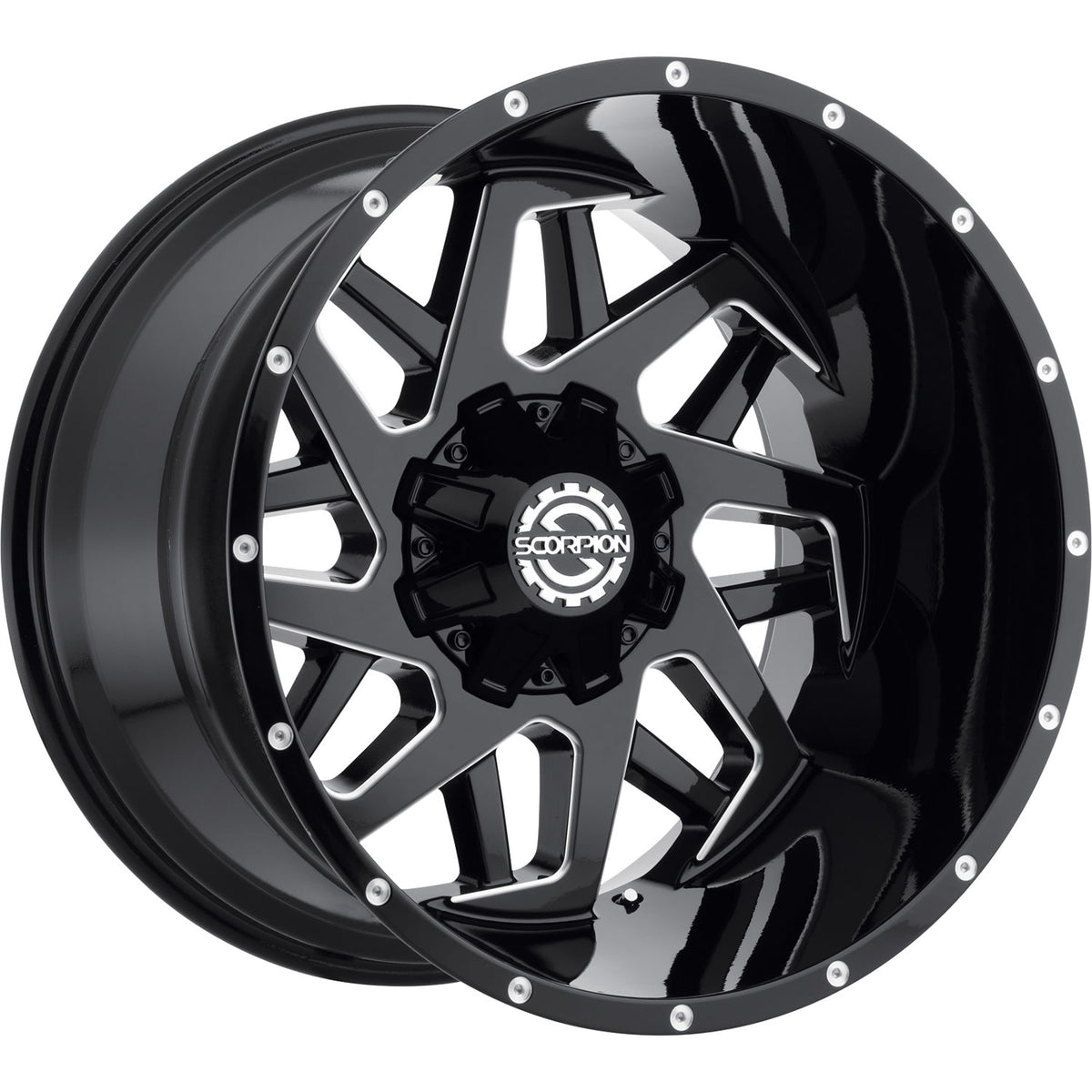 Scorpion SC24 Black Milled Wheel