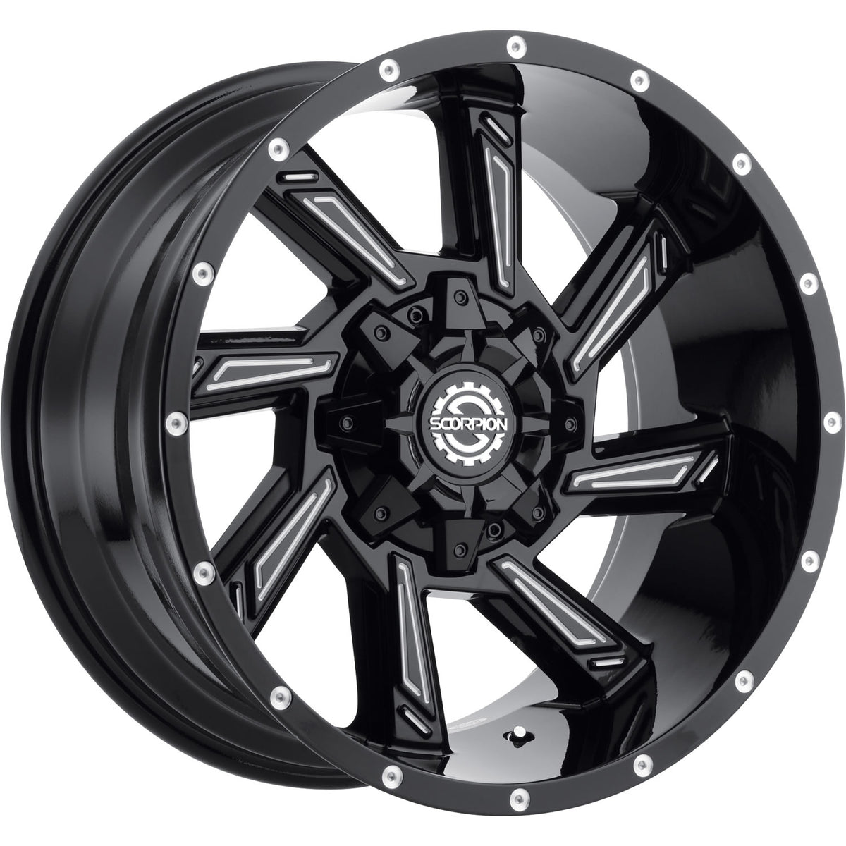 Scorpion SC25 Black Milled Wheel