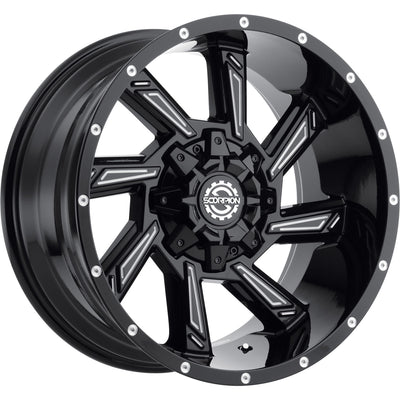 Scorpion SC25 Black Milled Wheel
