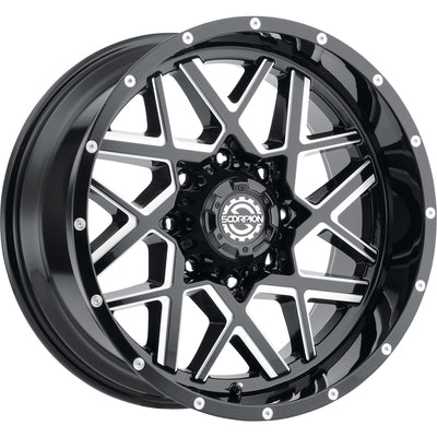 Scorpion SC28 Black Milled Wheel