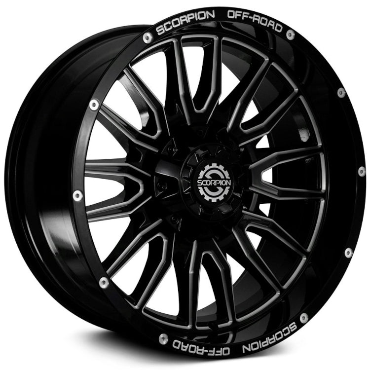 Scorpion Striker Black Milled Wheel