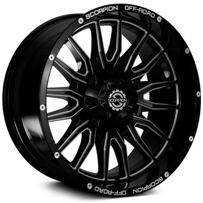 Scorpion Striker Black Milled Wheel