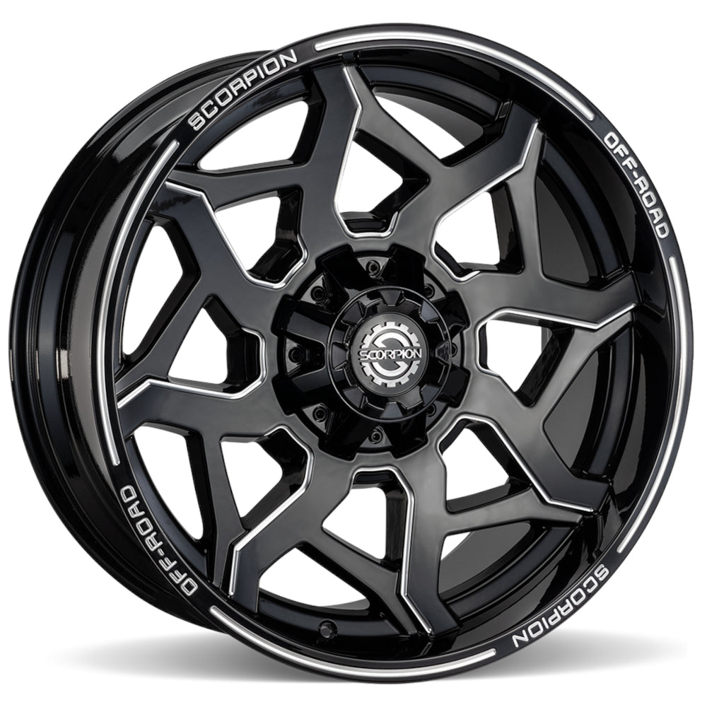 Scorpion Venom Black Milled Wheel