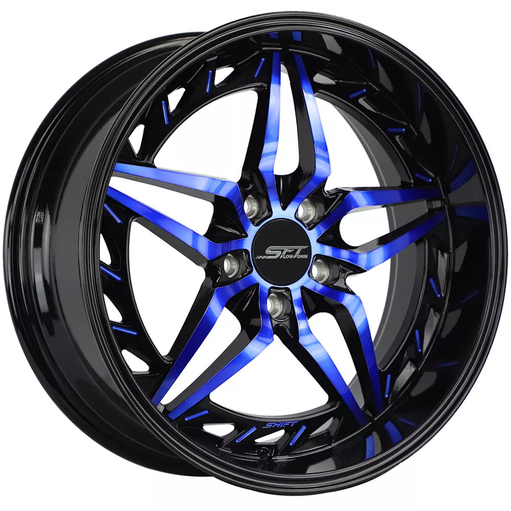 Shift Injector Black Blue Machined Wheel