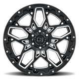 Black Rhino SHRAPNEL 18x9.5 -18mm Gloss Black with Milled Spokes