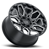 Black Rhino SHRAPNEL 18x9.5 -18mm Gloss Black with Milled Spokes